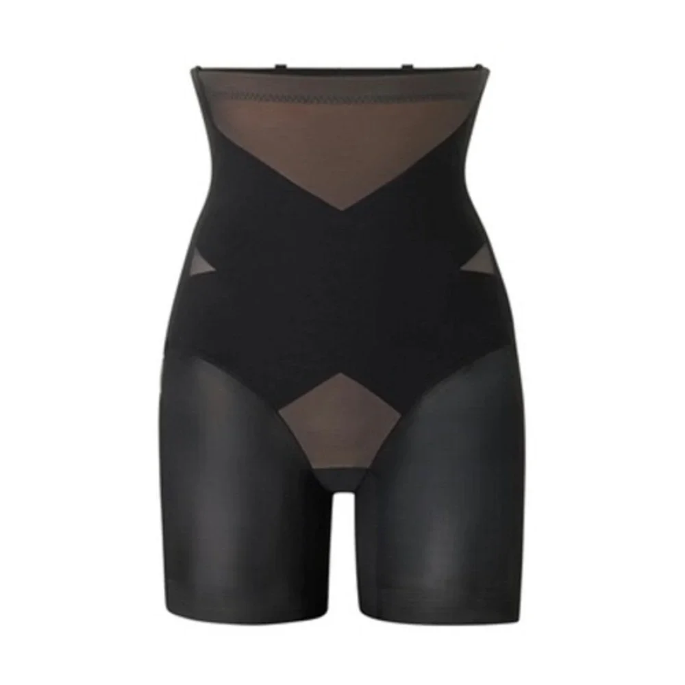 Honeylove SuperPower Short Onyx Black High Waisted Shapewear Women's Small